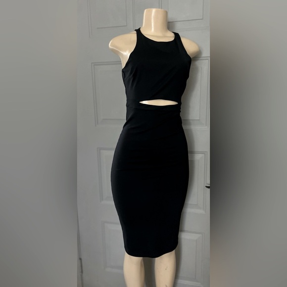 Bebé Dress women’s bellow the knee in black super soft material in size Small - Picture 1 of 8